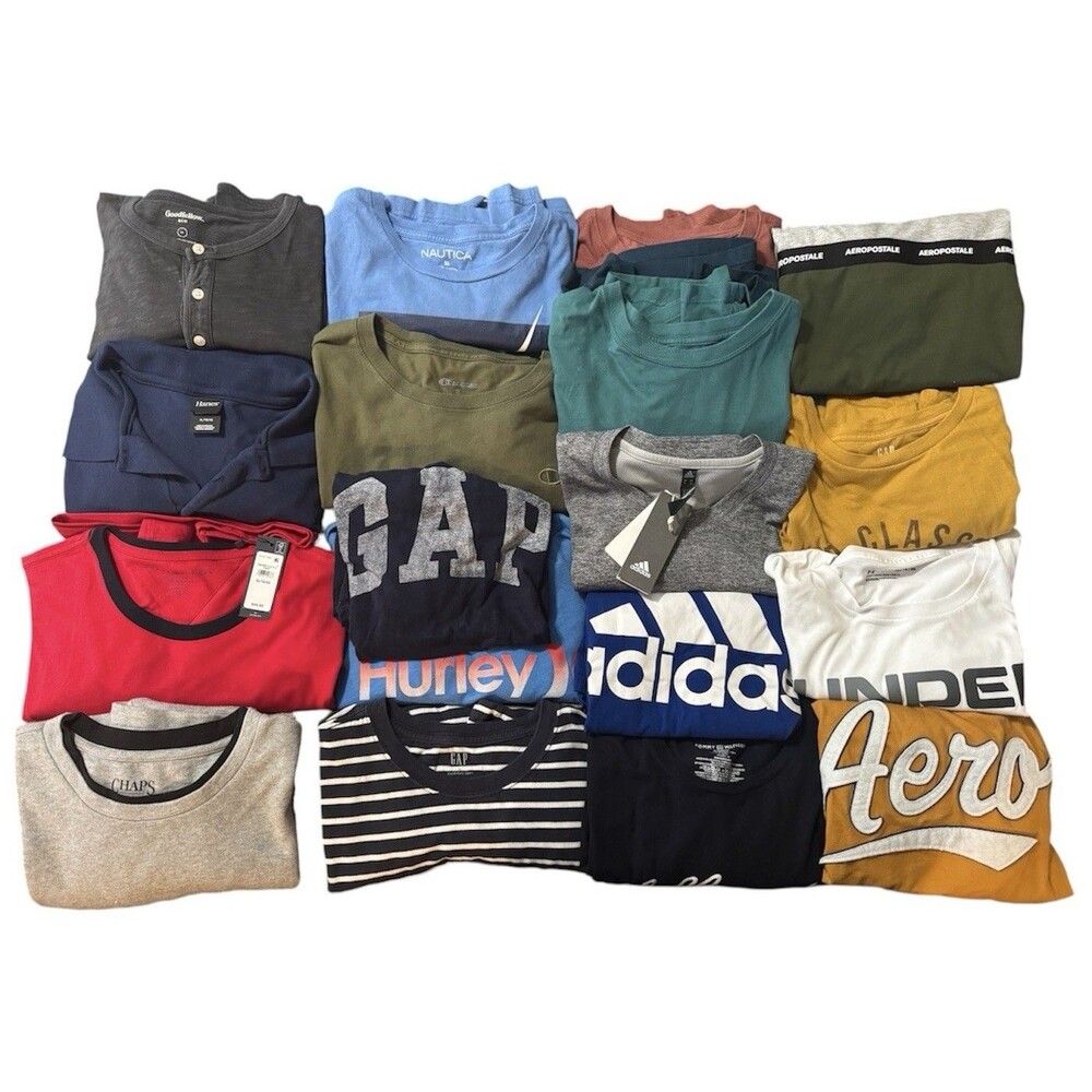 mens name brand t shirts lot Of 19 Size XL NWT NWOT EUC Great Back To School!